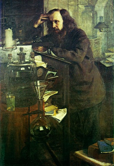 Dmitri Mendeleev at the Working Desk by Nikolai Aleksandrovich Yaroshenko